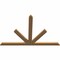 Ekena Millwork Saratoga Timber Gable Bracket, Western Red Cedar, 60"W x 40"H x 1 1/2"D x 3 1/2"F, 16/12 Pitch GBW060X40X0204SAR00SWR - alternate 2